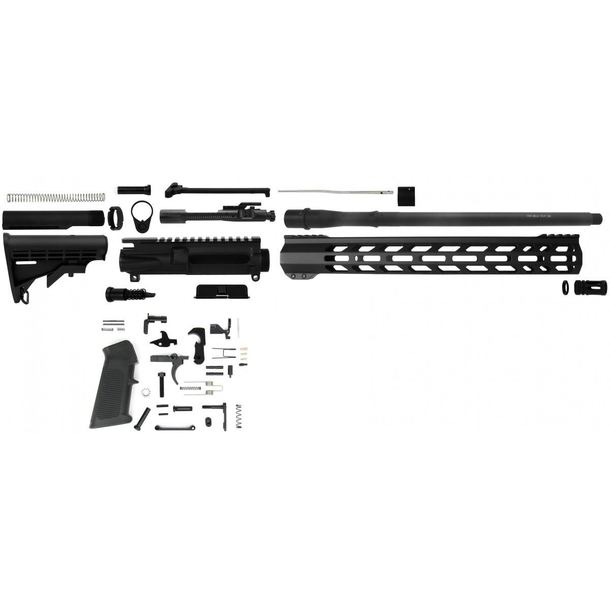 TacFire 16" .300 Blackout AR Rifle Build Kit Including Lower Parts Kit