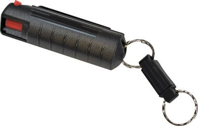 PSP Half Ounce Pepper Spray Black Hard Case QR Key Ring Hottest Formula