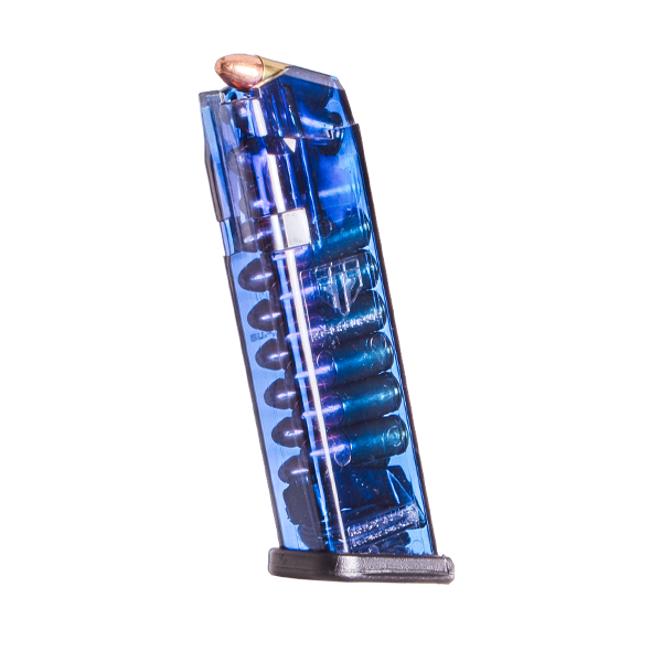 ETS Handgun Magazine Blue for Glock 17 9mm Luger 17-Round Gen 1-5