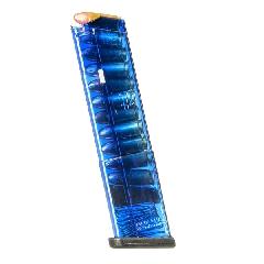 Elite Tactical Systems Glock 43 Pistol Magazine 9mm Luger 12-Round Translucent Blue