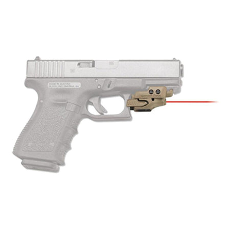 Crimson Trace Defender Rail Master Red Laser Sight Universal Fit - Tan Finish