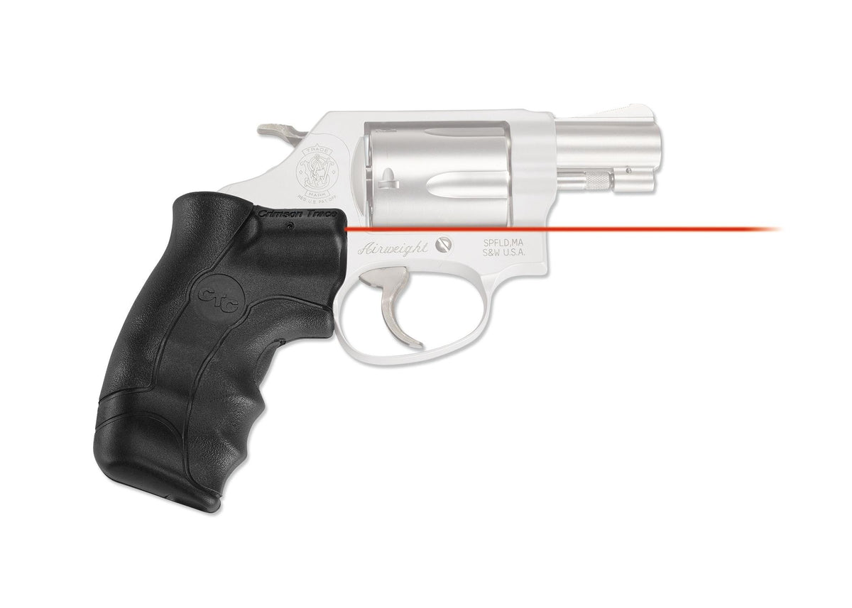 Lasergrips Red Laser Sight S&W J-Frame Round Butt Revolver Crimson Trace LG-350