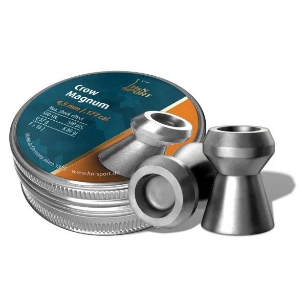 Hatsan H&N Crow Magnum .177 4.5mm Pellets 8.80 Grain 500-Count