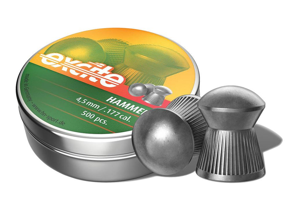 Hatsan H&N Excite Hammer Round Nose .177 Cal Airgun Pellets 500-Pack