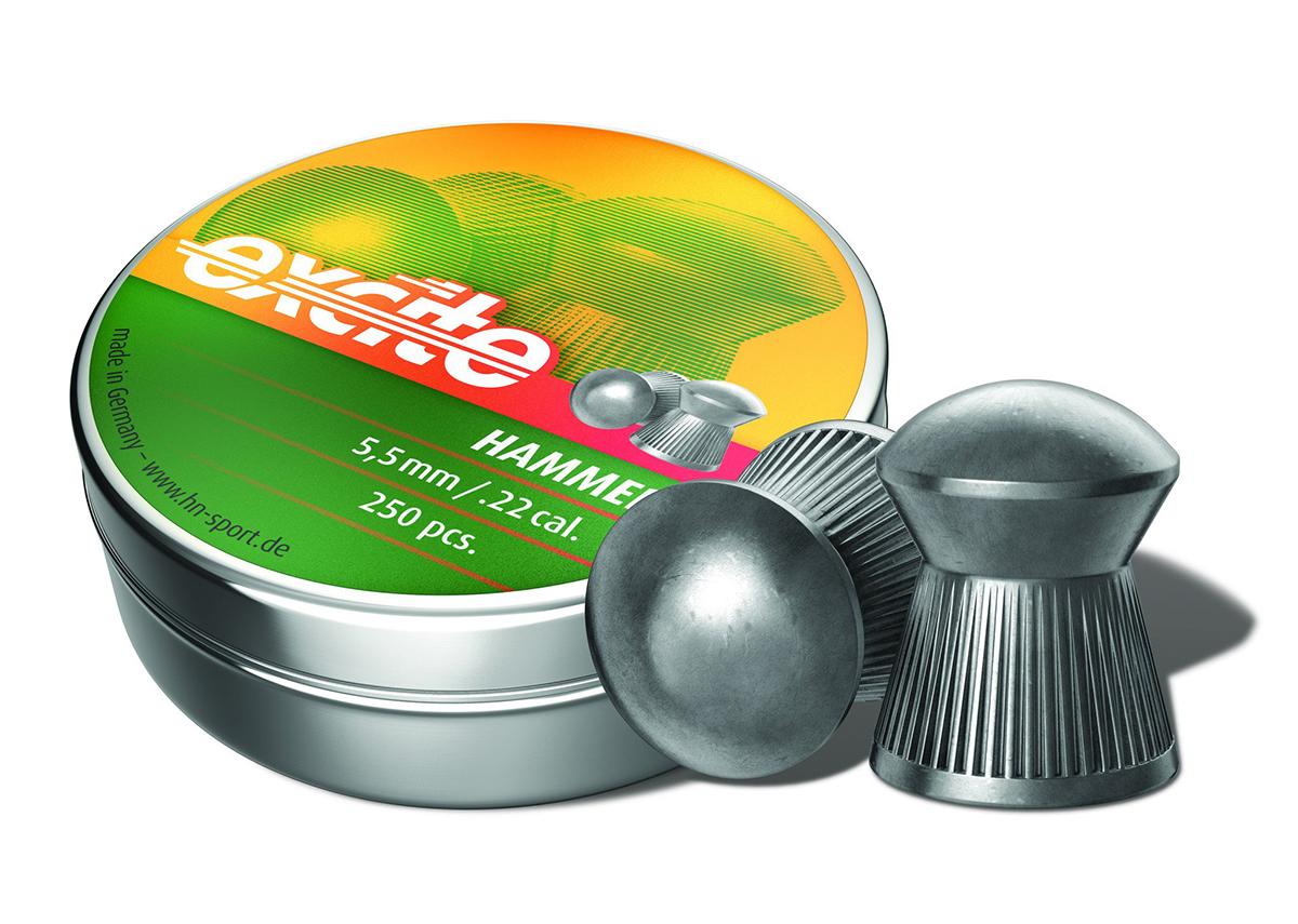 H&N Excite Hammer .22 Caliber Round Nose Airgun Pellets