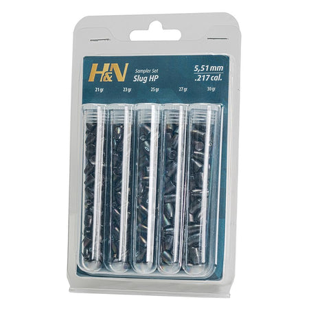 H&N Slug Sampler Airgun Pellets .22 Cal 5.51mm 150 Pack