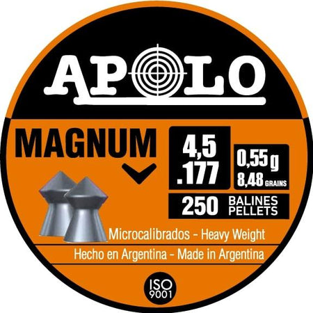 Hatsan Apolo Magnum .177 Cal 8.48 Grain Pointed Air Pellets 250-Pack