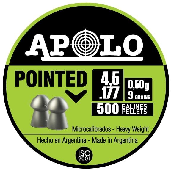 Hatsan Apolo Pointed .177 Cal 9gr Air Pellets 500-Count Pack
