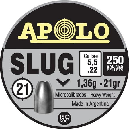 Hatsan Apolo 22 Cal Slug Pellets for Air Rifles 250-Pack