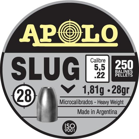 Hatsan Apolo Slug Pellets .22 Cal 28 Grain Pack of 250