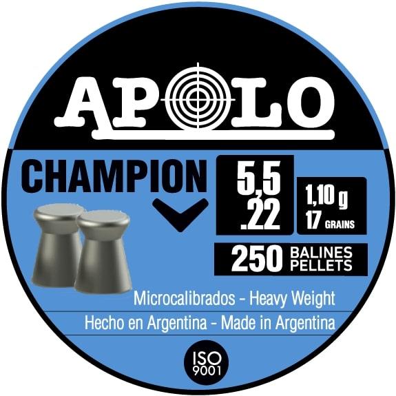 Hatsan Apolo Champion .22 Cal Flat Air Rifle Pellets 250/ct