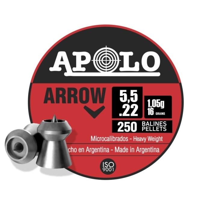 Hatsan Apolo Arrow Air Rifle Pellets 22 Cal 16 Grain 250 per Tin