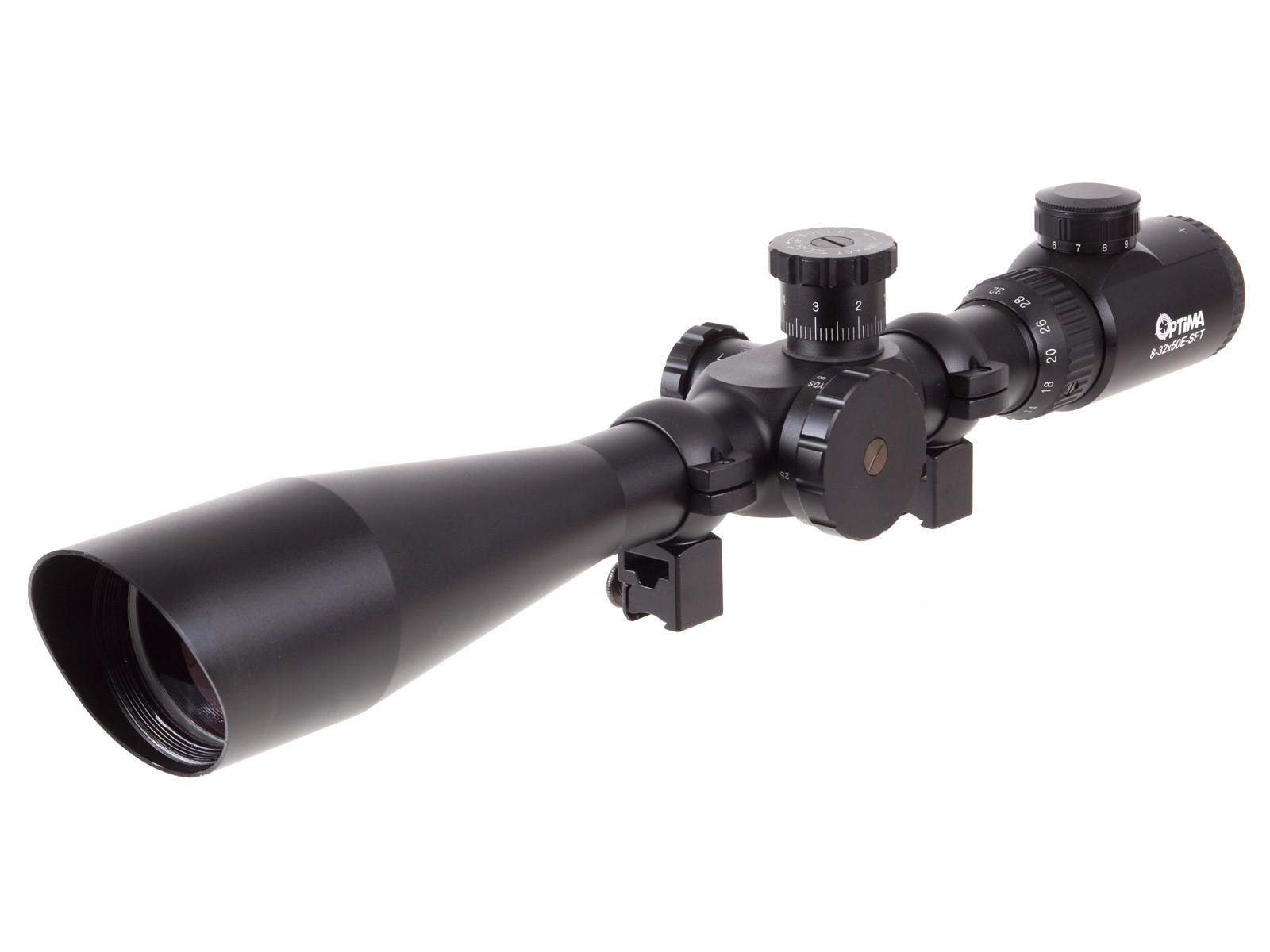 Hatsan Optima E-SFT 8-32x50mm Illuminated Mil-Dot Air Rifle Scope 30mm Black