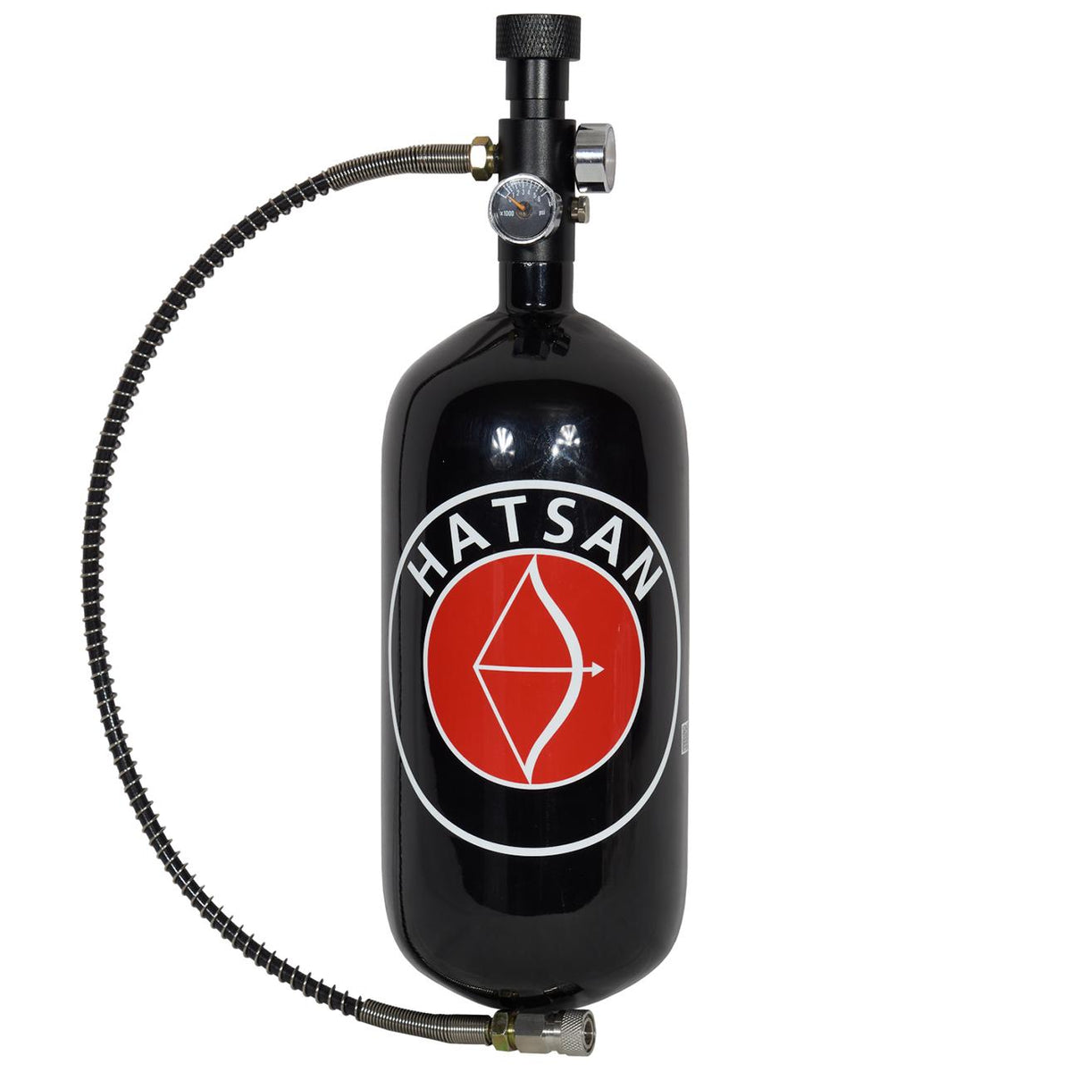 Hatsan TactAir 1.6 Liter Carbon Fiber Compressed Air Fill Tank w/ Valve Kit