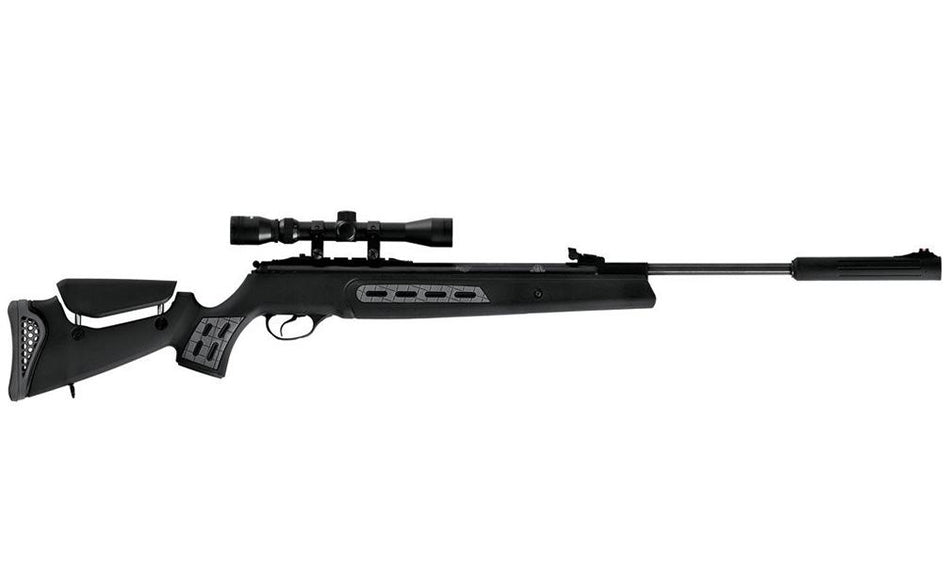 Hatsan Mod 125 Spring Sniper .25 Caliber Air Rifle Combo 900 FPS Black