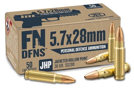 FN 10700030 Personal Defense Jacketed Hollow Point 30 Grain 5.7x28mm FN 1894 fps