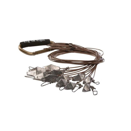 Rig'Em Right Xtreme Steel Cable Decoy Anchors 36" 3oz Set of 12