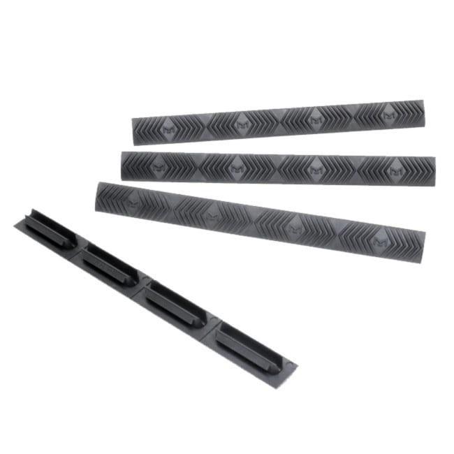 Ergo Modular Wedgelok Graphite Grey M-LOK Rail Cover Set - 4 Count