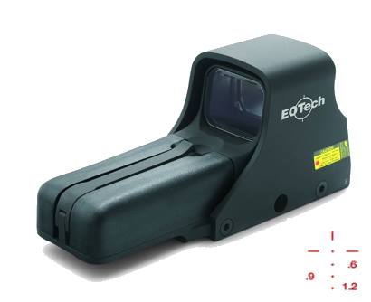 552 308 BALLISTIC RETICLE NITE VISION COMPATIBLE HWS