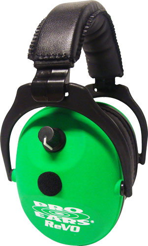 Pro Ears Revo Neon Green Electronic Ear Muff