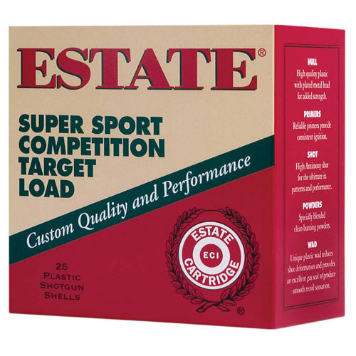 Estate Cartridge SS12H17.5 Super Sport Competition Target 12 Gauge 2.75" 1oz 7.5 Shot 1235 fps 604544251579