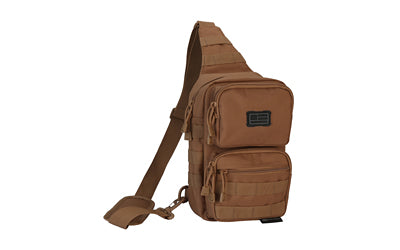 Evolution Outdoor Tactical Shoulder Bag, Coyote, MOLLE Compatible, Adjustable Padded Strap