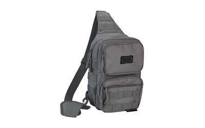 Evolution Outdoor Tactical Shoulder Bag, Gray, MOLLE Compatible, Adjustable Padded Strap