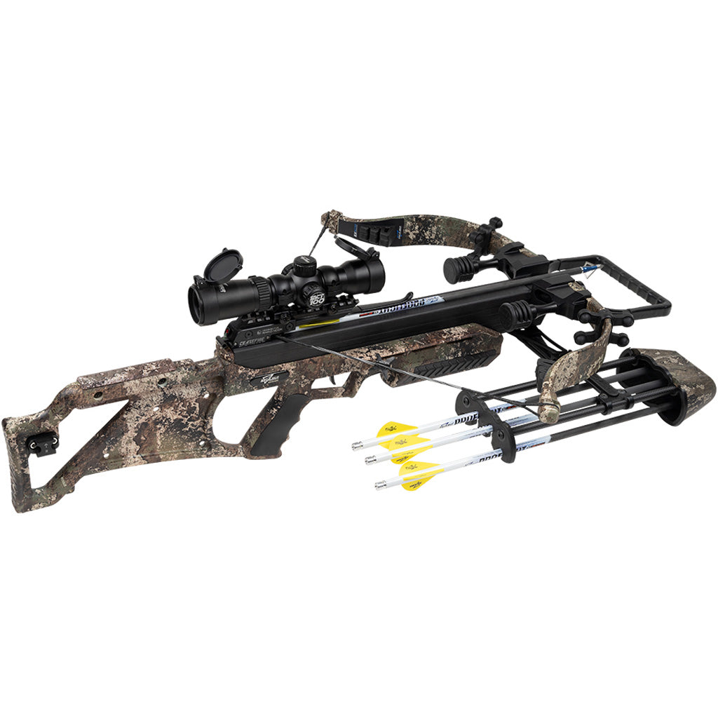 Excalibur Micro Suppressor Extreme Recurve Crossbow Strata Tact100 Scope and Charger EXT