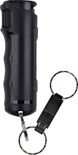 Sabre Black Pepper Gel Spray with Quick Release Whistle and Flip-Top Design