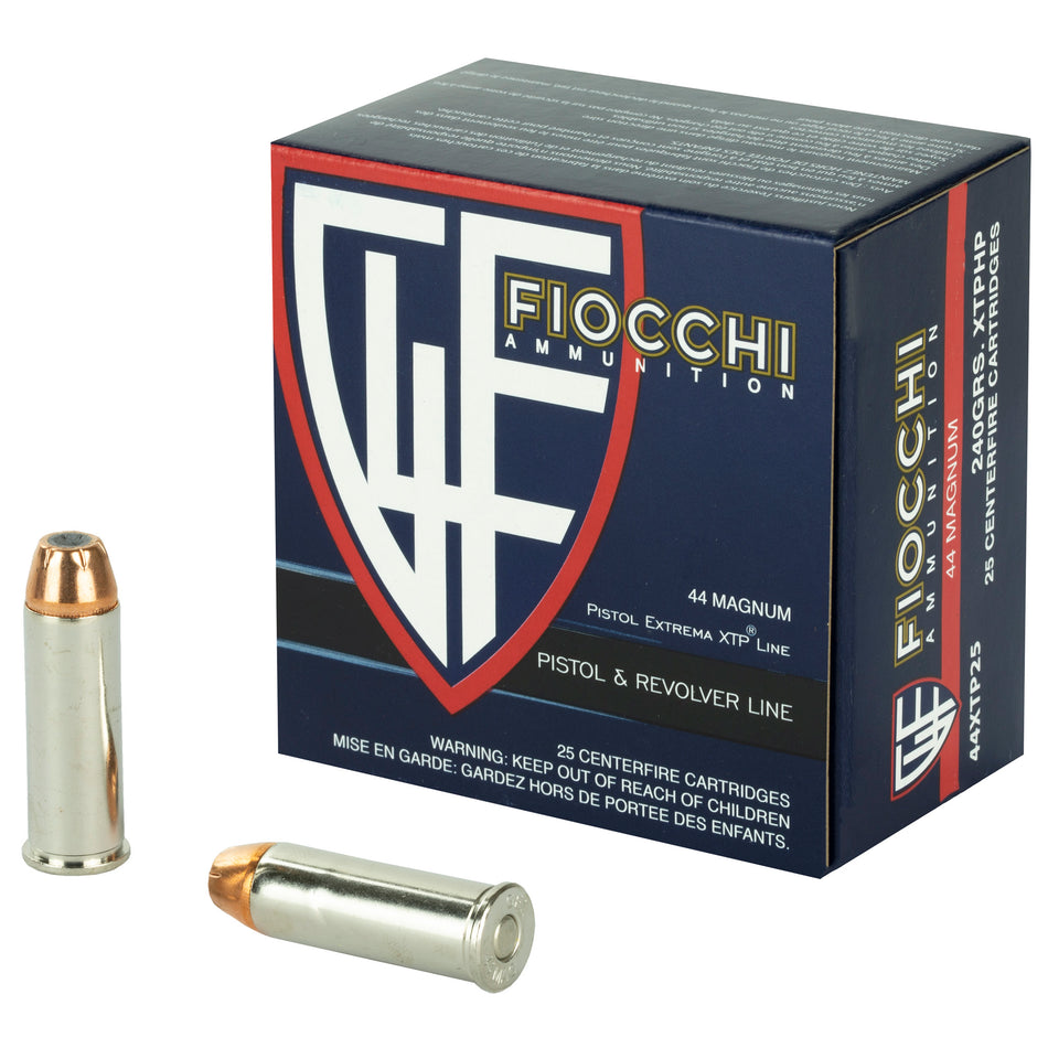 Fiocchi Hyperformance Hornady XTP Hollow Point 240 Grain .44 Magnum 1350 fps 762344710587