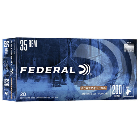 Federal .35 Remington PowerShok 200 grain Soft Point ammunition