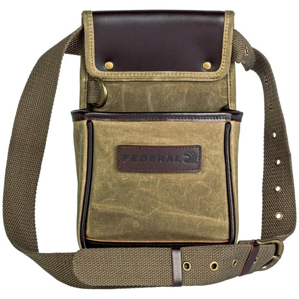 Federal Premium Shell Pouch Olive Drab Green Waxed Canvas