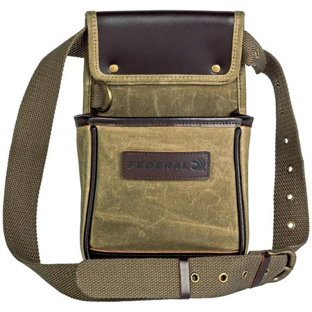 Federal Premium Shell Pouch Olive Drab Green Waxed Canvas