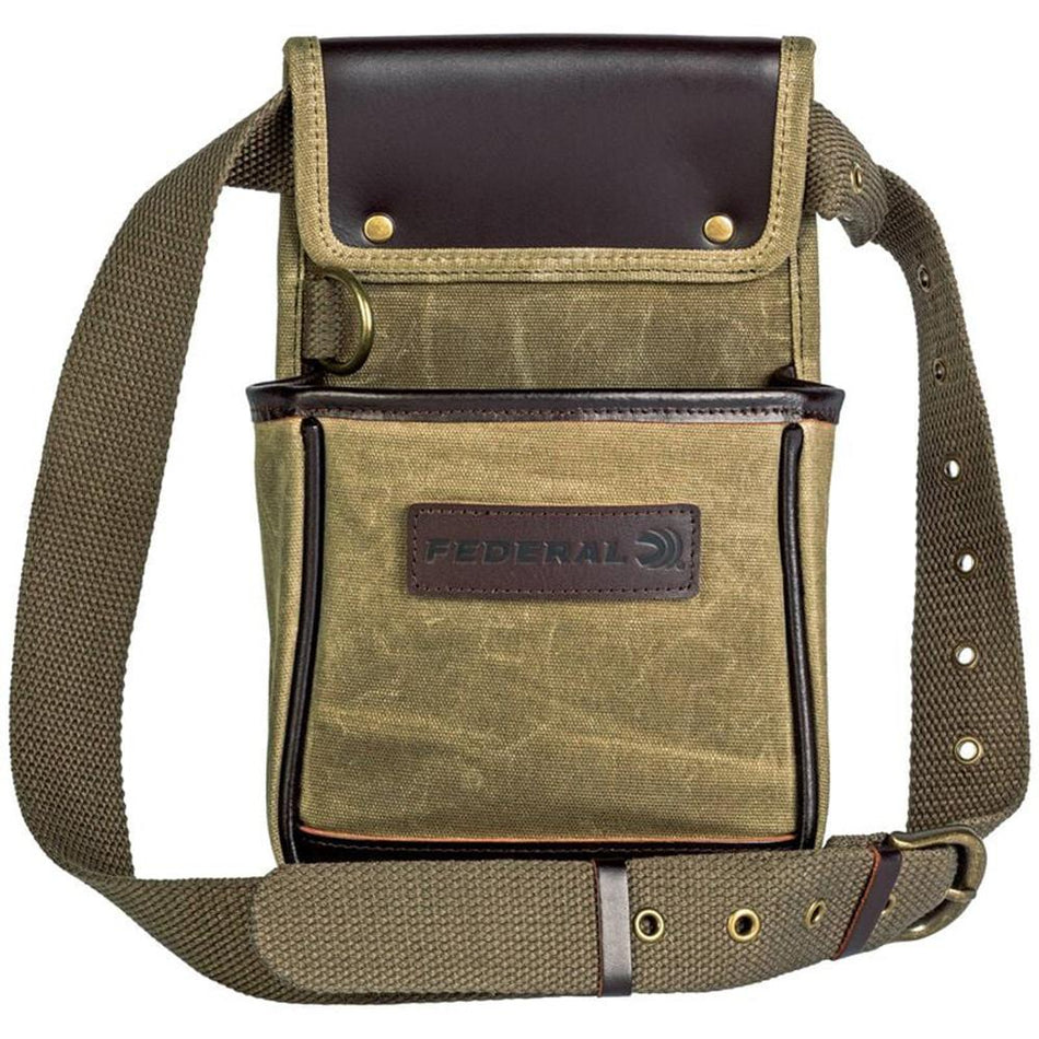 Federal Premium Shell Pouch Olive Drab Green Waxed Canvas