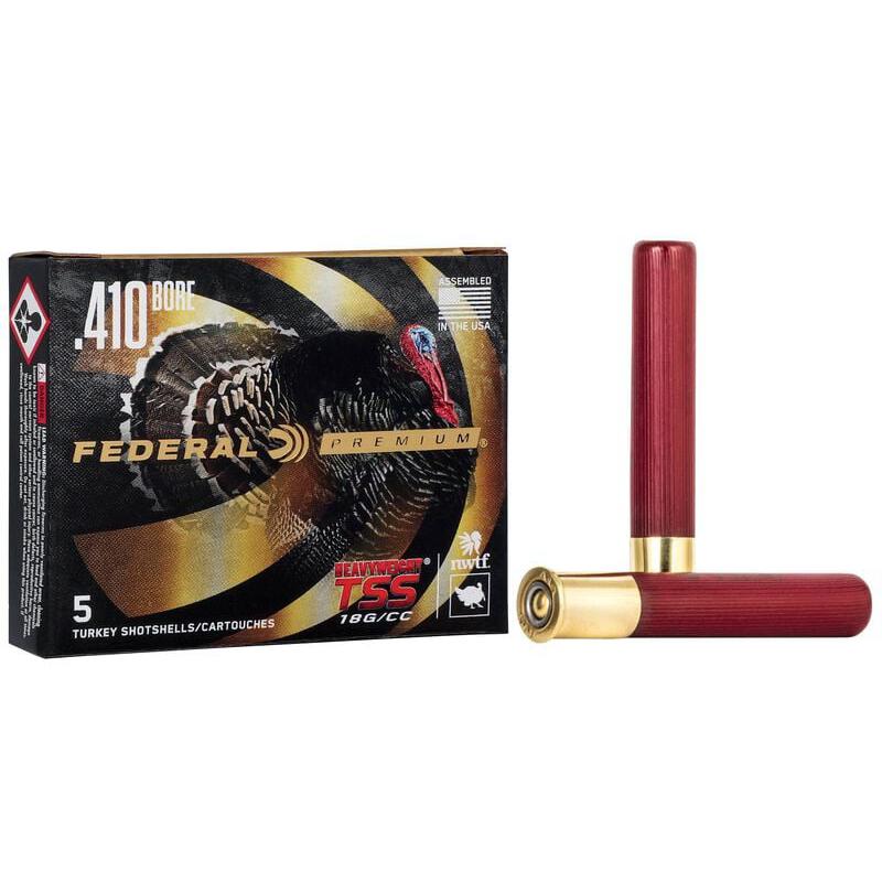 Federal .410 Bore Shotgun Ammo Premium Heavyweight TSS FliteControl Flex Wad Turkey 3 in 13/16 oz #9.5