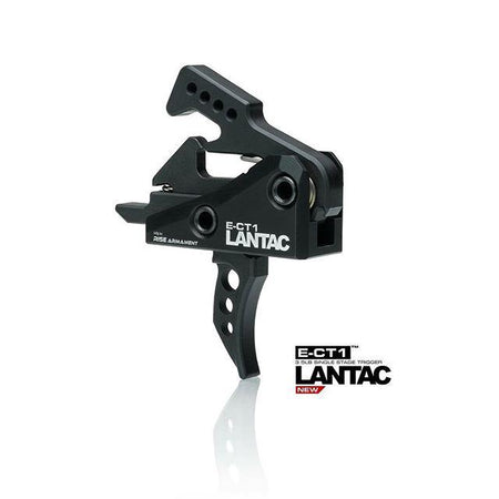 Lantac E-CT1 Single Stage Trigger Assembly 3.5 lb Curved Black Oxide