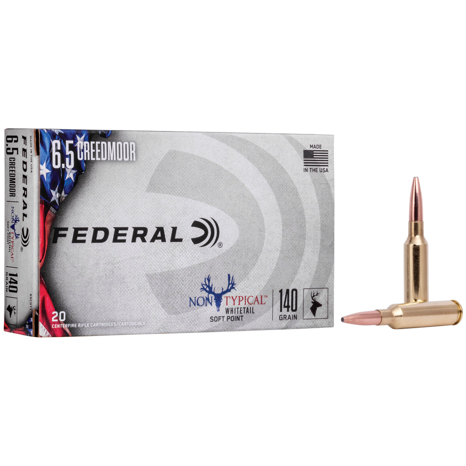 Federal Non Typical Soft Point 140 Grain 6.5mm Creedmoor  604544627343