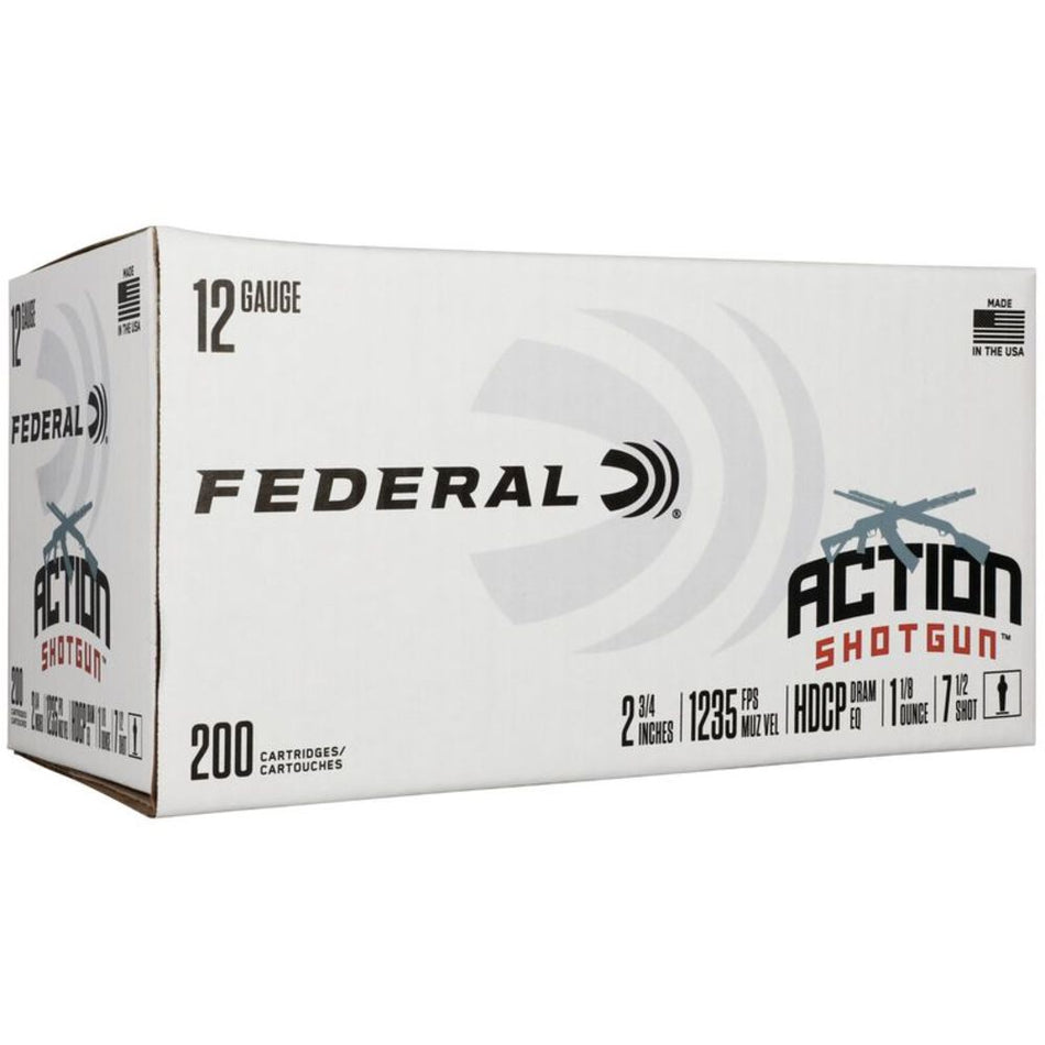 Federal Action Shotgun #7.5 12 Gauge 1-1/8 oz 2.75 in