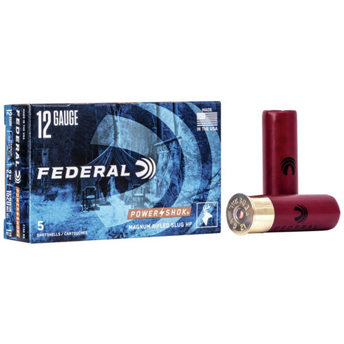 Federal F130RS Power-Shok Shotshell 12 Gauge 2.75" 1-1/4oz Rifled Slug 1520 fps 029465009946