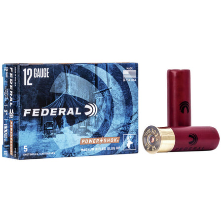 Federal F131RS Power-Shok Shotshell 12 Gauge 3" 1-1/4oz Rifled Slug 1600 fps 029465009922