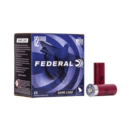 Federal 12 Gauge Shotgun Ammo Game-Shok Game Load Upland 2.75 in 1 oz #7.5