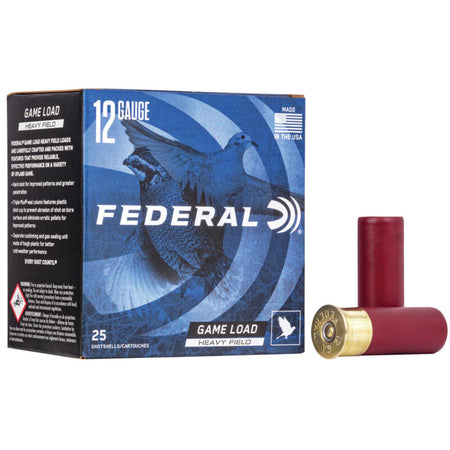 Federal 12 Gauge H1236 Game-Shok Heavy Field 2.75" 1-1/8oz 6 Shot