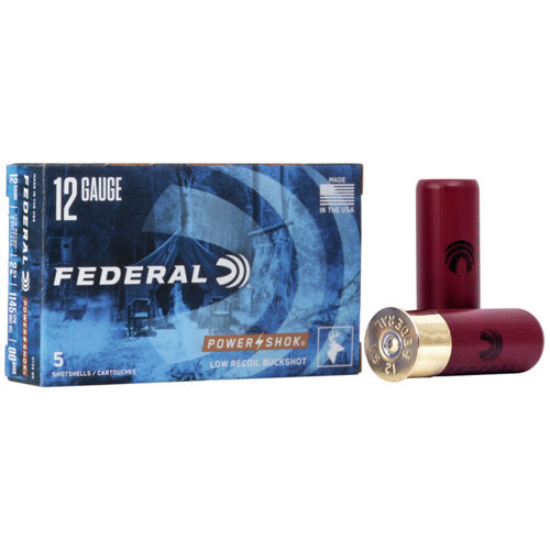 Federal H13200 Power-Shok Low Recoil 12 Gauge 2.75" 1-3/16oz 00 Buck Shot 1140 fps 029465016494
