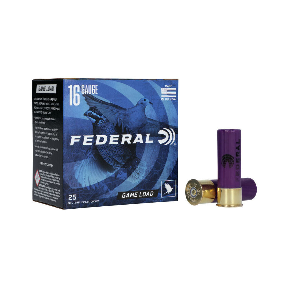 Federal H1607.5 Game-Shok Upland 16 Gauge 2.75" 1oz 7.5 Shot 1165 fps 029465050771