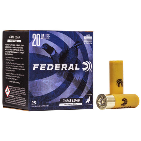 Federal H2044 Game-Shok High Brass 20 Gauge 2.75" 1oz 4 Shot 1220 fps 029465006495