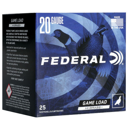 Federal H2586 Game-Shok High Brass 20 Gauge 3" 1-1/4oz 6 Shot 1300 fps 604544678208