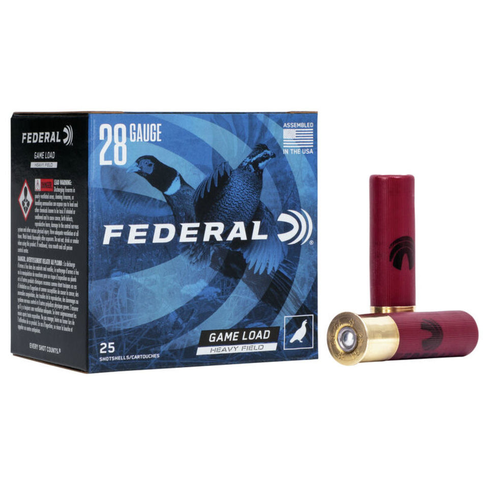 Federal H2897.5 Game-Shok High Brass 28 Gauge 2.75" 1oz 7.5 Shot 1220 fps 604544617337