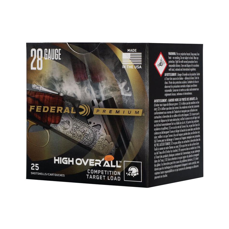 Federal 28 Gauge Shotgun Ammo Premium High Over All 1250 2.75 in 3/4 oz #9