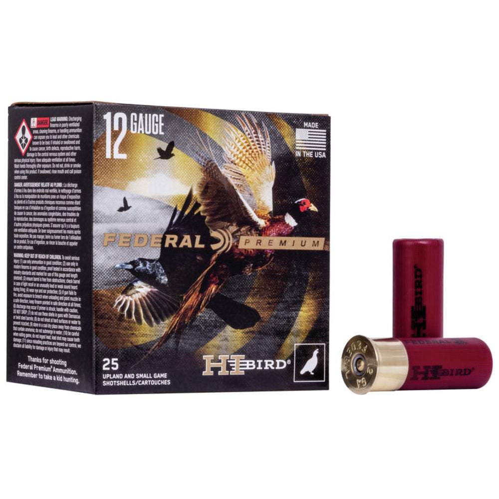 Federal HVF12H6 Premium Hi-Bird 12 Gauge 2.75" 1-1/4oz 6 Shot 1330 fps 604544621211