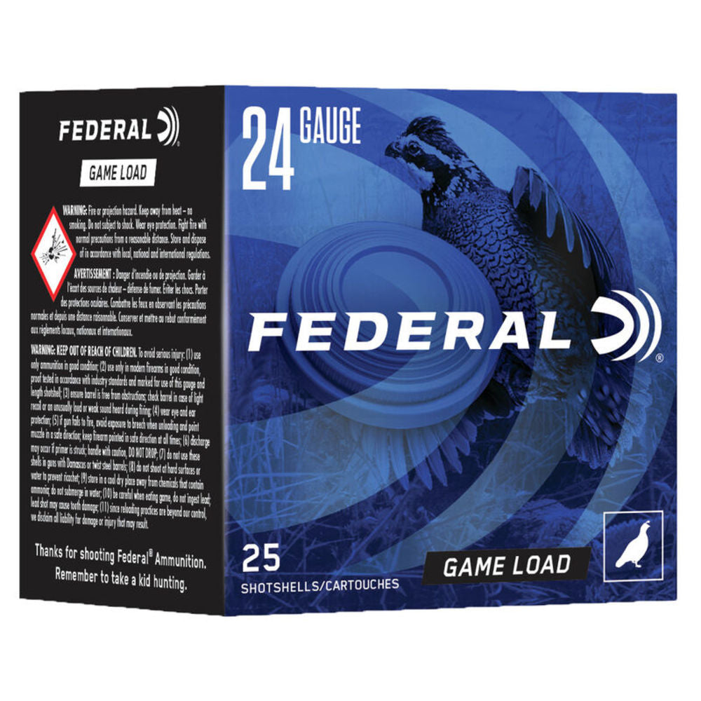 Federal N1248 Game-Shok Heavy Field 24 Gauge 2.5" 11/16oz 8 Shot 1280 fps 604544669633